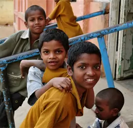 Helping hands in India